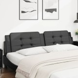 Cumpara ieftin Pernă pentru tăblie pat, negru, 193 cm, piele artificială