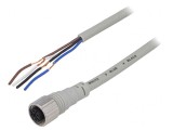 Cablu de Conectare M12 4 Pin 5m Negru