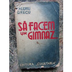 SA FACEM UN GIMNAZ. SCHITE SI NUVELE-VALERIU GRECU