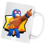 Cana alba personalizata &quot;El Primo Brawler Brawl Stars&quot;, INOVATIX&reg;. 330ml, Oem