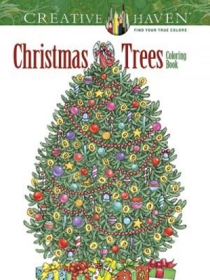 Creative Haven Christmas Trees Coloring Book foto