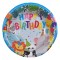 Boluri Petrecere, Model Happy Birthday, Set 6 Bucăți, Multicolor, H&acirc;rtie, Diametru 19cm