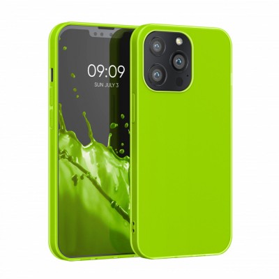 Husa pentru Apple iPhone 13 Pro, Silicon, Verde, 55957.75, kwmobile foto