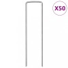 Țăruși de păm&acirc;nt &icirc;n formă de U 50 buc. 15x3,5cm oțel galvanizat