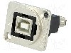 Conector {{Tip conector}}, colier (2 orificii), orificiu pentru &amp;#351;urub conic, pt. montare pe panou, CLIFF - CP30207NM