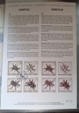Romania MNH 2010 - Tarantule - carton filatelic - LP 1856 a