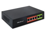 Switch Ethernet QOLTEC 6 Porturi RJ45 IEC C13 Negru 100m Cod 52289