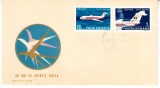 C12 - FDC Romania - 50 de ani de aviatie civila in Romania - LP722 - 1970, Romania de la 1950
