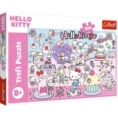 Puzzle trefl 300 descopera lumea lui hello kitty