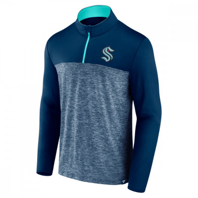 Seattle Kraken hanorac de bărbați Iconic Defender 1/4 Zip blue - L foto