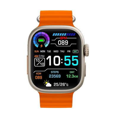 Ceas smartwatch GS-28, Apeluri, Sms, Social Media, activitati fizice si fitness foto