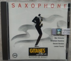 CD ORIGINAL VERVE / GITANES JAZZ: SAXOPHONE - AUTOUR DE MINUIT (1989) [Coleman Hawkins/Ernie Watts/Lee Konitz/Don Byas/Dexter Gordon/Ben Webster a.o.]