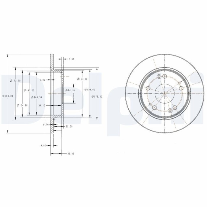 DELPHI BG4118C Disc frana