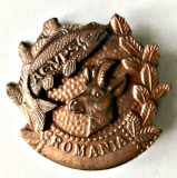 INSIGNA AGVPS CAPRA NEAGRA SI PESTE VANATOARE PESCUIT AJVPS AVPS, Romania de la 1950