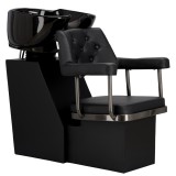 Lavoar frizerie barbershop Ezra, profesional, cu bol ceramic mobil, baterie și duș, pentru salon de coafură și frizerie