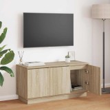 VidaXL Cabinet TV cu LED Stejar sonoma 100 x 38 x 49 cm Lemn compozit