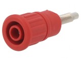 Soclu Banană 4mm 32A 1kV Roșu Pe Panou