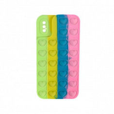 Husa iPhone X / XS Lemontti Heart Pop it Multicolor 4 foto