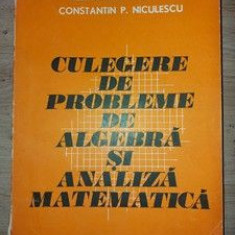 Culegere de probleme de algebra si analiza matematica- Alexandru V. Leonte, Constantin P. Niculescu