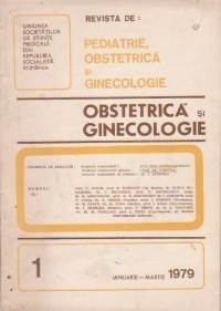 Revista de Obstetrica si Ginecologie, Ianuarie-Martie, 1979 foto