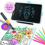 Tableta de desen LCD Kawaii pentru copii 7+ cu accesorii creative