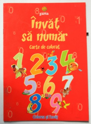 Invat sa numar - ed. gama - carte de colorat foto