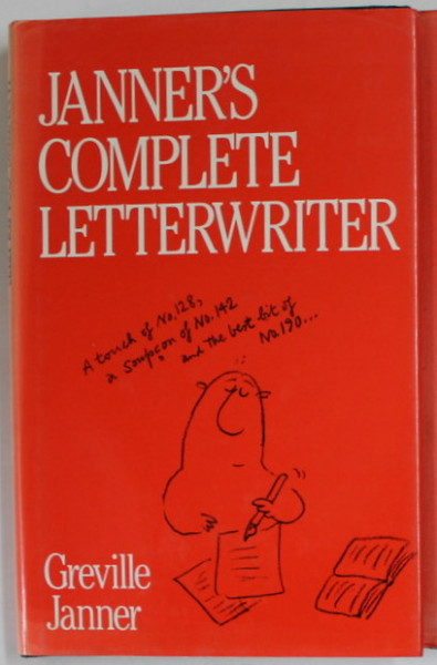 JANNER &#039;S COMPLETE LETTERWRITER by GREVILLE JANNER , cartoons by TOBI , 1985