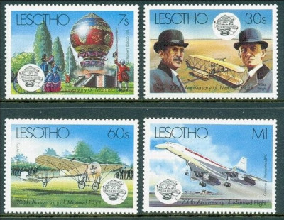 Lesotho 1983 Aviation bi-centenary, MNH S.279 foto