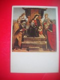 HOPCT 23735 MADONA PE TRON- RAFAELO SANTI 1483-1520 --RUSIA--MUZEE - CP PICTURA --NECIRCULATAMUNTII