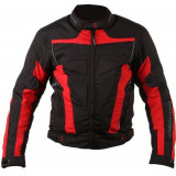Geaca moto textil Adrenaline Hercules, negru/rosu, marime 3XL