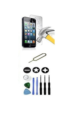 Folie protectie sticla securizata Mobilevie pentru iPhone 4S + instrumente schimbat display - RESIGILAT foto