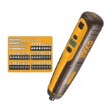 Surubelnita Electrica INGCO 4V 5Nm, Set 43 Piese, LED, USB-C, Compacta, Model CSDLI04062
