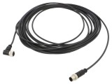 Cablu HARTING 4 pini PUR 10m pentru senzori automatizări M12 tată-mamă unghi