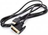 CABLU video SPACER, adaptor HDMI (T) la DVI-D SL (T), 1.8m, negru,