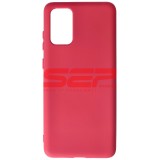 Husa Silicon Raspberry Samsung Galaxy S20 Plus, High Copy, Protectie Camera