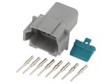 Conector cablu-cablu mufă tată AT PIN 8 crimpat