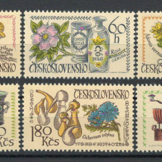 Cehoslovacia 1971 Mi 2023/28 MNH, nestampilat - Plante medicinale, flori