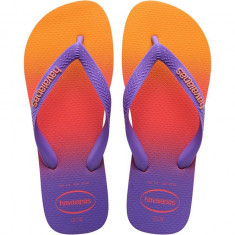 Havaianas slapi TOP FASHION femei, culoarea violet, cu toc plat, 4137258.6024