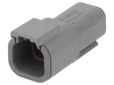 Conector cablu-cablu ATM 4 pini gri IP67 foto