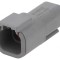 Conector cablu-cablu ATM 4 pini gri IP67