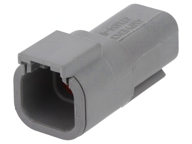 Conector cablu-cablu ATM 4 pini gri IP67