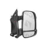 Oglinda exterioara Citroen Jumper, Fiat Ducato, Peugeot Boxer, 20, partea Dreapta, culoare sticla crom, sticla convexa, cu carcasa neagra, ajustare