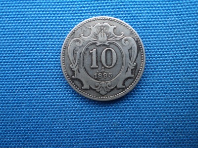 10 HELLER 1895 AUSTRIA foto