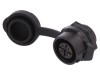 Conector Circular Soclu 16mm LUTRONIC, 4 Pini, Aurit, Montare Panou, IP67