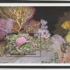 Grenada Grenadines 1990-Fauna,Crustacee ,Crabi,Colita dantelata,MNH,Mi.Bl.201