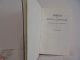 BIBLIA sau SFINTA SCRIPTURA a VECHIULUI SI NOULUI TESTAMENT cu trimiteri - anii1980 - 1223 pag. - editata in BELGIA - FORMAT 15 / 10 cm. - cartonata
