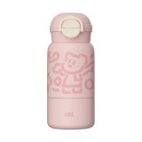 Termos din otel inoxidabil, 520ml - pentru copii- pink