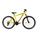 Bicicleta MTB Colinelli COL23, Marimea S, 27.5 inch, Galben, Schimbator Shimano ST-EF500, 21 Viteze, Cadru Aluminiu, Frane V - Brake Ultimate FactoryB