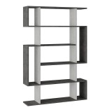 Cumpara ieftin Biblioteca Mito culoarea alb - gri antic 108.5x25.5x161cm