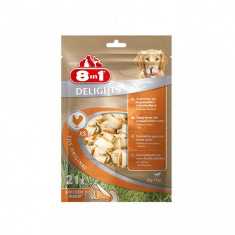 8in1 Delights-Oase piele presata cu carne de pui - XS-21 buc.- 2-12kg - 252 g -... foto